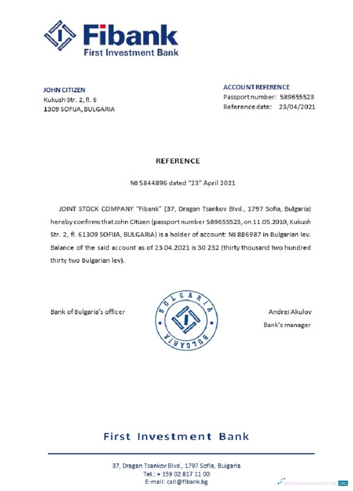 Download Bulgaria First Investment bank reference Photoshop template